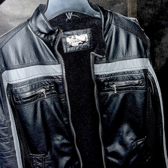 Coat Lambretta Leather Jacket Lambretta MA1 Jacket Scooter Navy